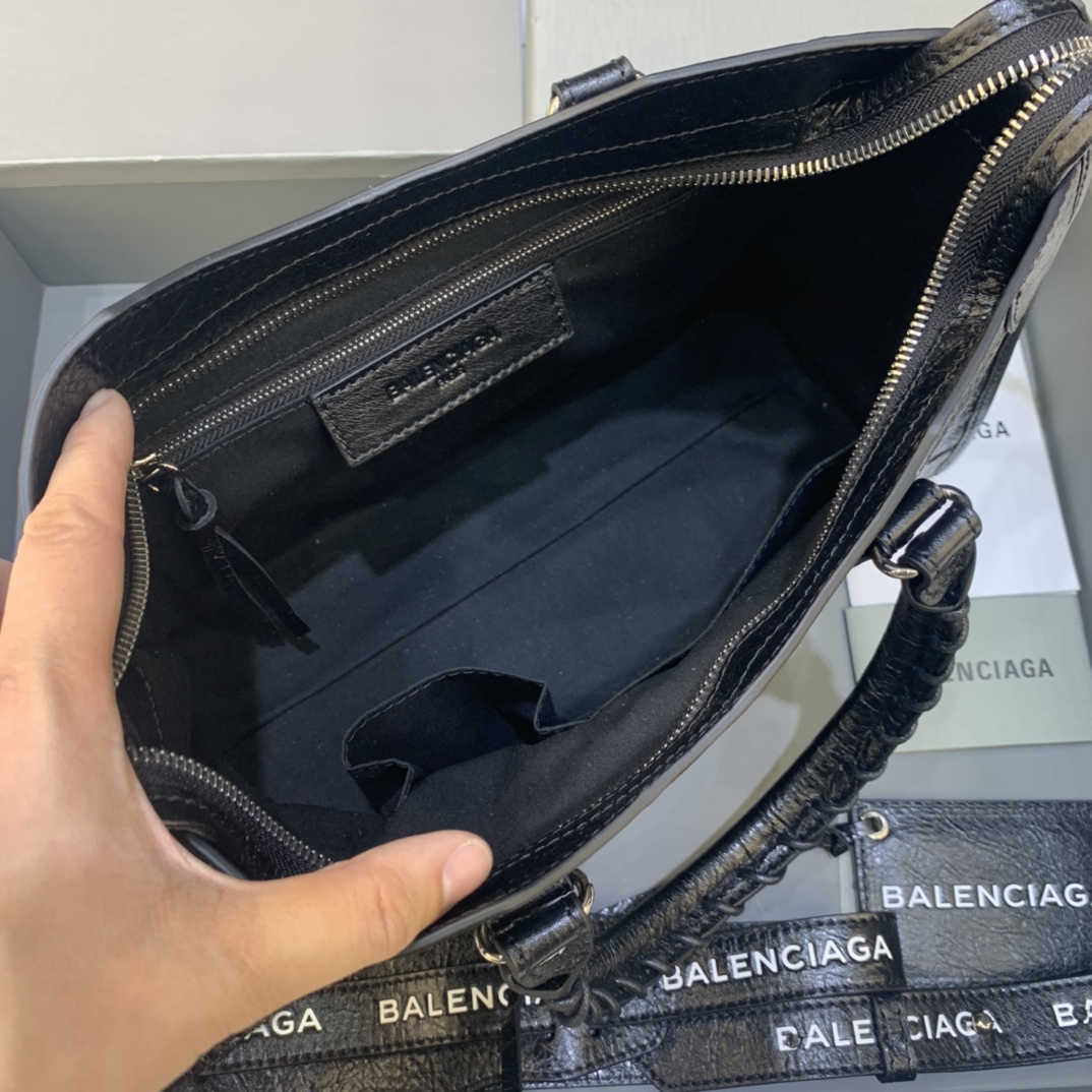 Balenciaga Classic City Small Handbag Shoulder Bag Black/Silver